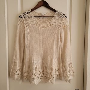 🖤Cato cotton crochet top
